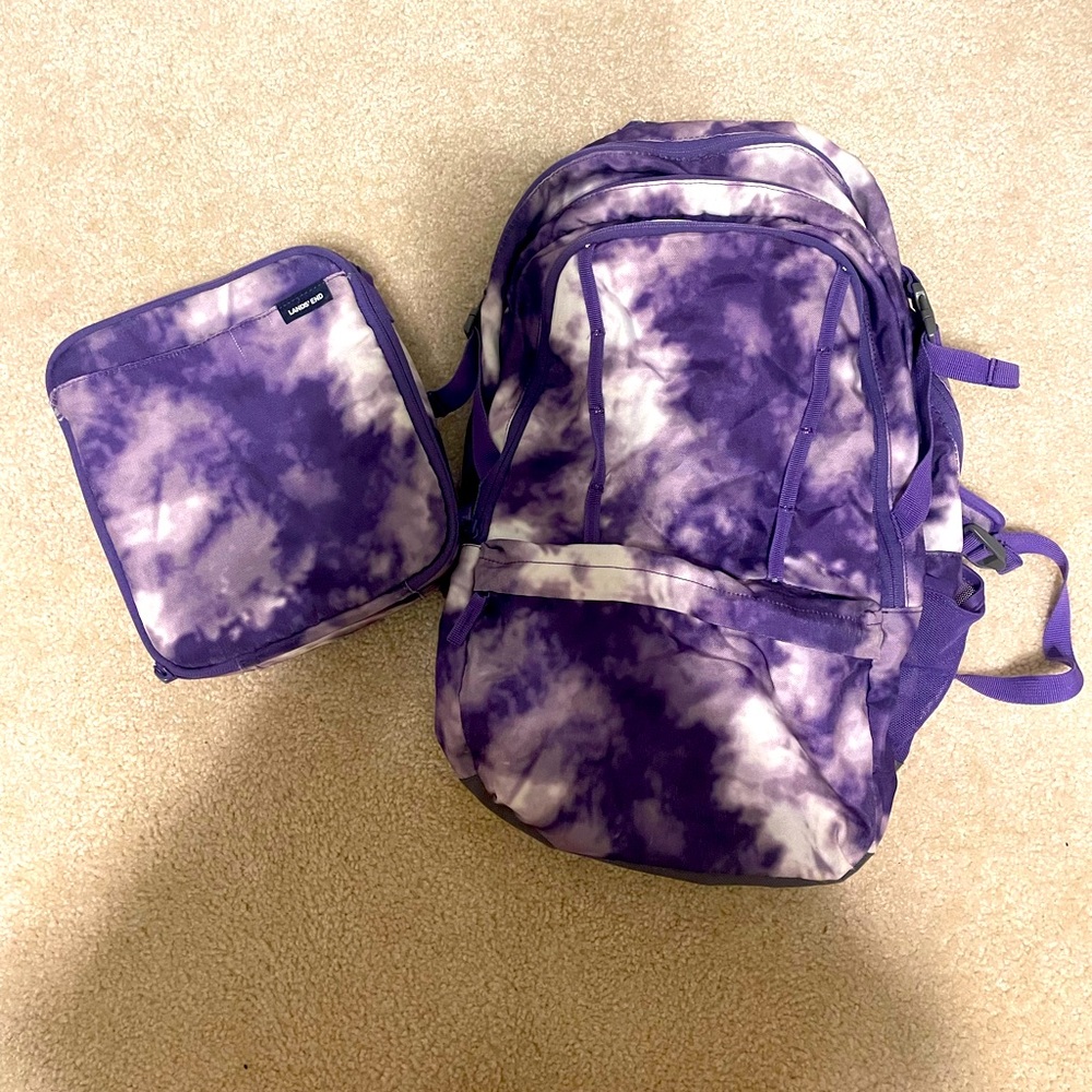 Lands End Backpack and Lunch Box